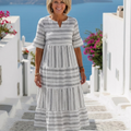 Candela | Vestido Midi a Rayas