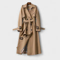 Jualita - Beiger klassischer Damen-Trenchcoat