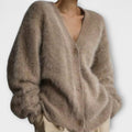 Lilla - Beige kuschelige Jacke