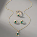 Conjunto de Joyería Esmeralda Valentina