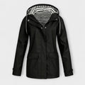 Alessa - Schwarze stylische Regenjacke