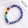 Pulsera Memorial Rainbow Bridge – Regalo con 7 cuentas de los chakras para la pérdida de una mascota