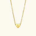 Collar de Oro con Inicial de Corazón