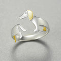 Anillo ajustable para perros en plata (Ajustable)