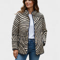 Dagmar – Steppjacke mit Zebramuster