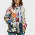 Hedvika – Steppjacke mit Blütendruck