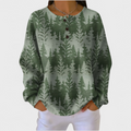 Inès | Jersey verde con abetos clásicos