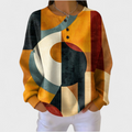 Léa | Jersey con estampado geométrico retro