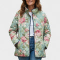 Mathilde – Steppjacke mit Rosenmuster