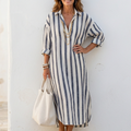 Lucía | Vestido Midi a Rayas