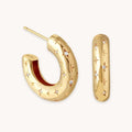 Pendientes Argolla Estelar | Oro