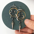 Pendientes espirales geométricas irregulares Serpentine