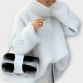 Paulina | Sudadera blanca suave con capucha