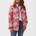 Zora – Steppjacke mit grossem Rosendruck