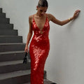 Abril | Vestido Maxi de Lentejuelas