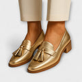 Aitana | Mocasines Dorados
