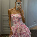 Cecilia | Vestido Floral Palabra de Honor