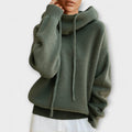 Luna - Olivgrüner Oversize-Hoodie