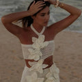 Margarita | Vestido Mini Halter Floral