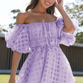 Yaiza | Vestido Mini de Mangas Abullonadas