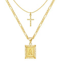 Conjunto Collar Cruz Inicial | Oro