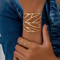 Pulsera Vintage con Diseño de Hoja
