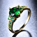 Anillo de Oro y Esmeralda