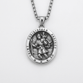 MEDALLA DE SAN CRISTÓBAL EN COLLAR