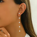 Par de pendientes de perlas
