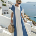 Aroa | Vestido Maxi Color Block