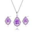 Collar y pendientes Nadine Amatista
