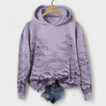 Grace | Sudadera vintage lila con flores