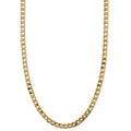 Collar Cadena Curb Plano | Oro