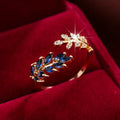 Anillo de Oro Zafiro Vivo