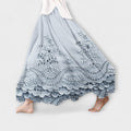 Bertlinde | Falda larga boho bordada