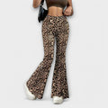 Wendelgard | Pantalón acampanado de leopardo