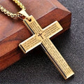 Collar con colgante cruzado unisex moderno