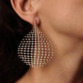Pendientes Vintage Globo con circonita