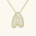 Collar de Diamantes con Inicial en Burbuja