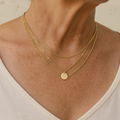 Collar con baño de oro y plata