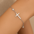 Pulsera Corazón Plateada Faith
