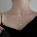 Collar Luna y Estrellas en Plata