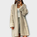 Euphemia | Cárdigan largo beige
