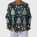 Fanny | Jersey azul marino con árbol de Navidad