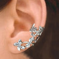 Pendientes vintage con forma de flor y cierre de clip