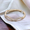 Anillo Onda Dorada (Ajustable)