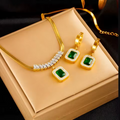 Conjunto de Joyería Esmeralda de la Noche