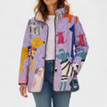 Mila – Steppjacke mit Katzenmotiv