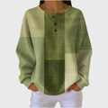 Nora | Jersey verde oliva color block