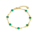 Pulsera Esmeralda Brillante | Oro